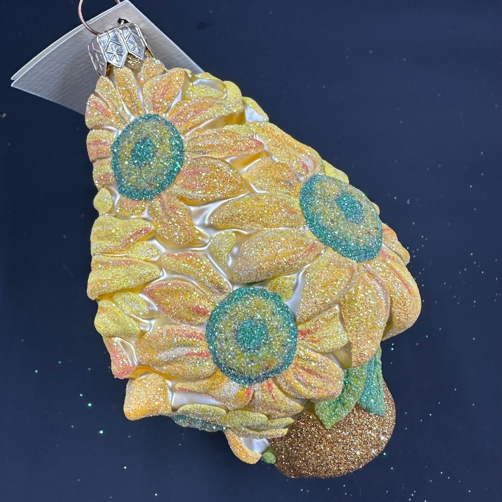 2001 Patricia Breen Sunflower Topiary Vincent Van Gogh 4.33"‎ Ornament